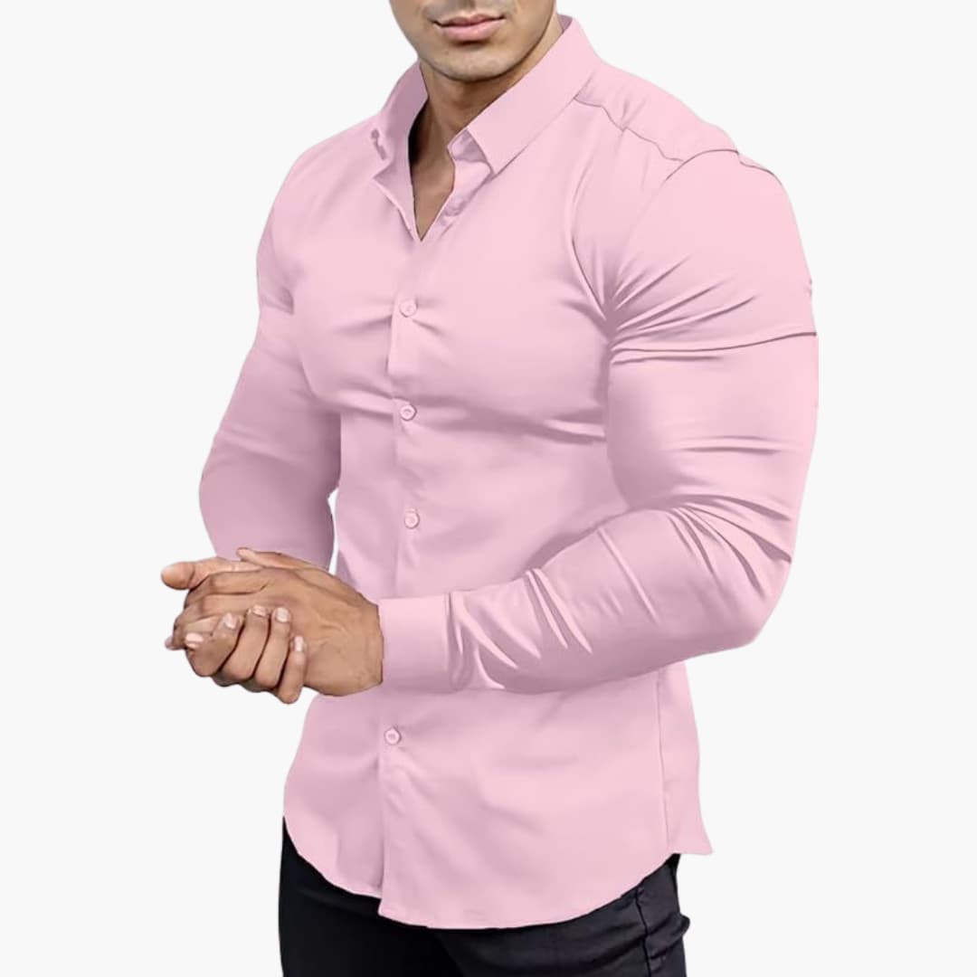 Men's Slim Fit Shirt | Casual Button-Down Shirt