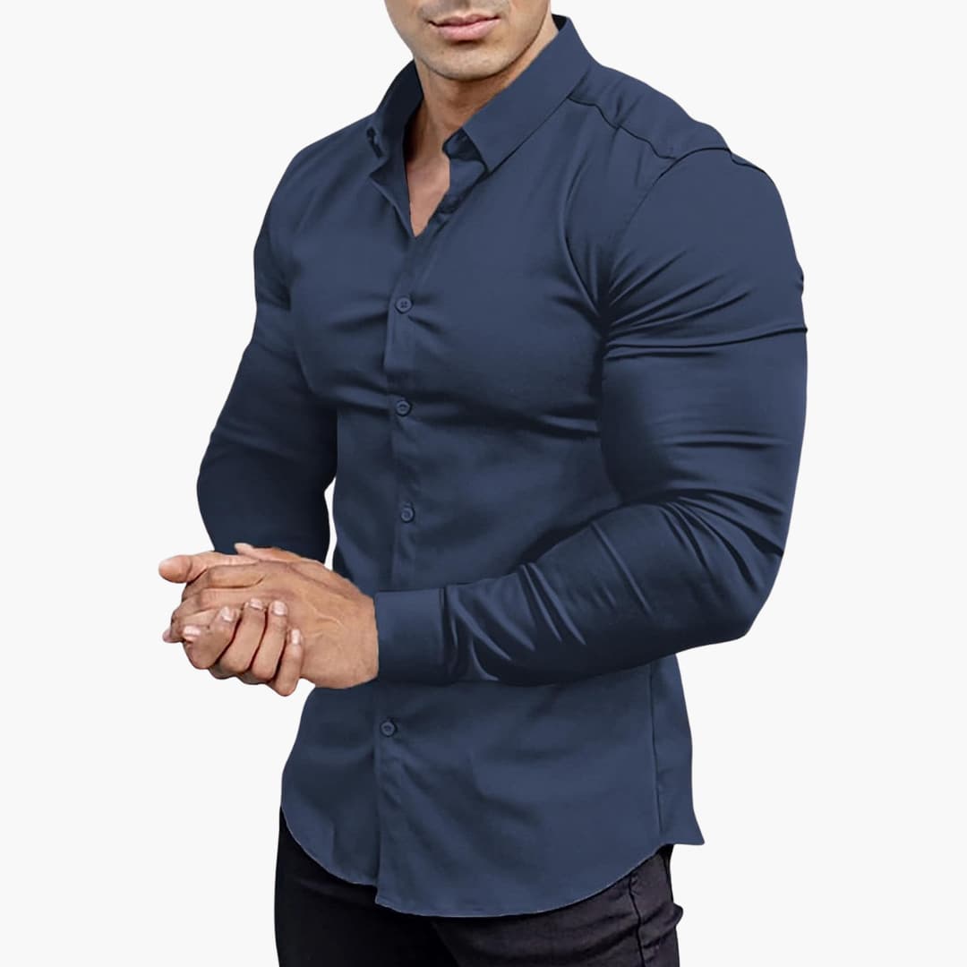 Men's Slim Fit Shirt | Casual Button-Down Shirt