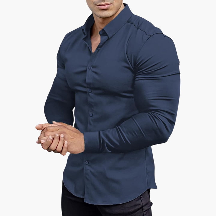 Men's Slim Fit Shirt | Casual Button-Down Shirt
