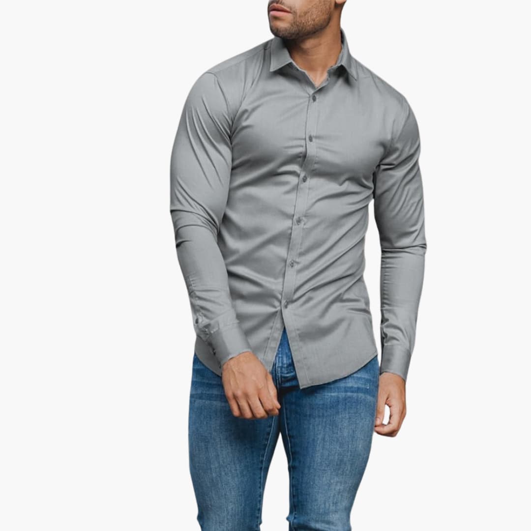 Men's Slim Fit Shirt | Casual Button-Down Shirt