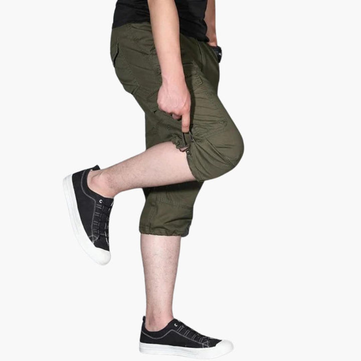 Men's 3/4 Cargo Pants | Relaxed Fit Multi-Pocket Summer Pants