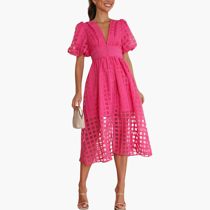 Robe midi d'été pour femme | Robe chic et élégante