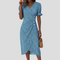 Dame Blomster Midi-kjole | Elegante Sommerprint
