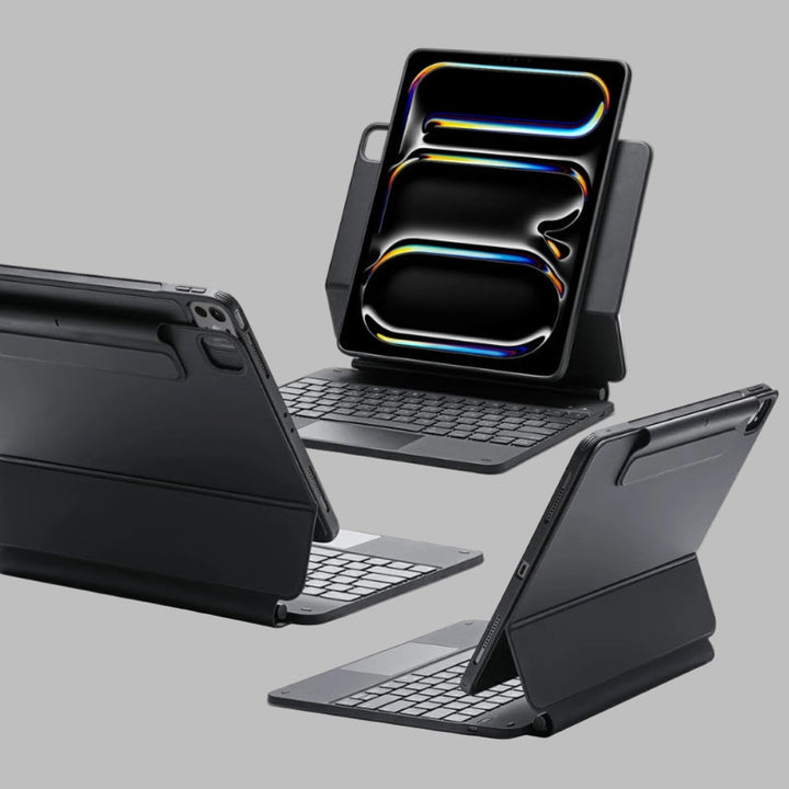 360° Magnetisk Tastaturetui Til IPad | Aftageligt Blåtand Tastatur