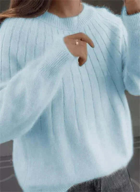 Damski miękki sweter z kaszmiru lub podobny