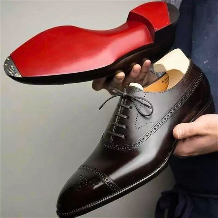 Ανδρικά Δερμάτινα Oxford Brogue Παπούτσια | Κλασικό Στυλ