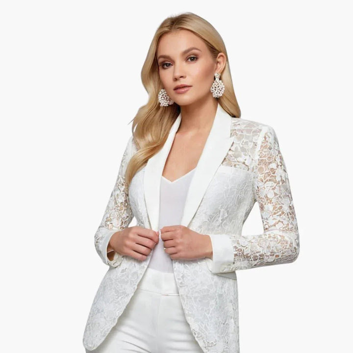 Dame Blondestil Blazer | Skræddersyet Smart Afslappet Jakke
