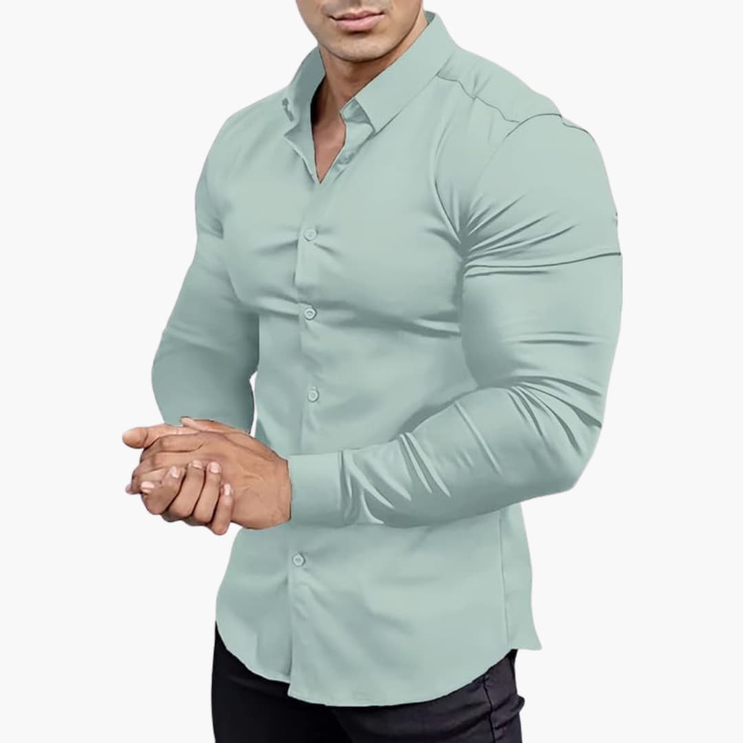 Men's Slim Fit Shirt | Casual Button-Down Shirt