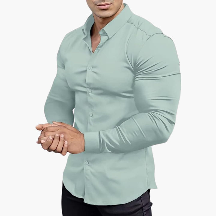 Men's Slim Fit Shirt | Casual Button-Down Shirt