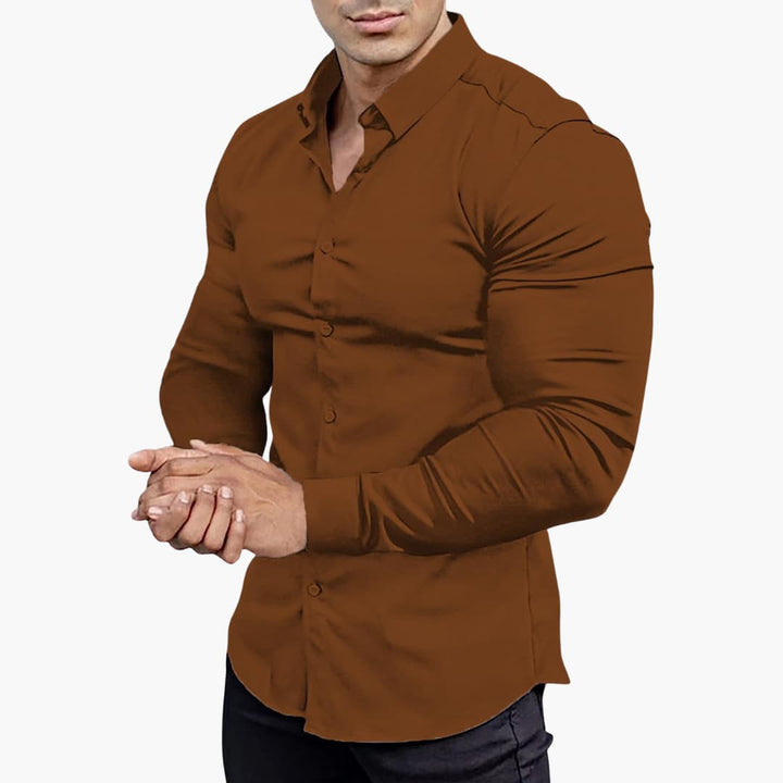 Men's Slim Fit Shirt | Casual Button-Down Shirt