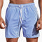 Herre csíkos boardshort | Rugalmas derékúszónadrág rövid