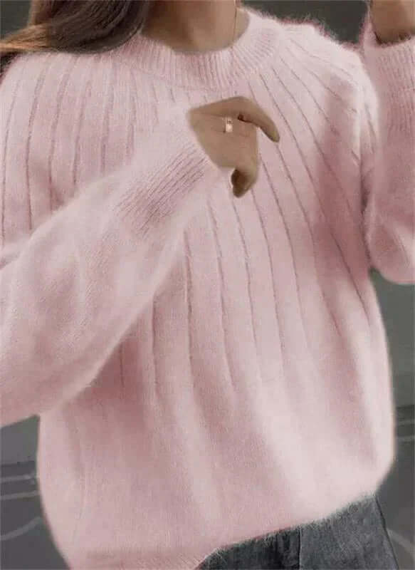 Damski miękki sweter z kaszmiru lub podobny