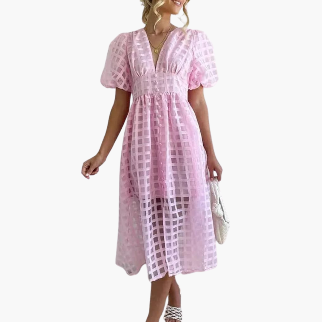 Robe midi d'été pour femme | Robe chic et élégante
