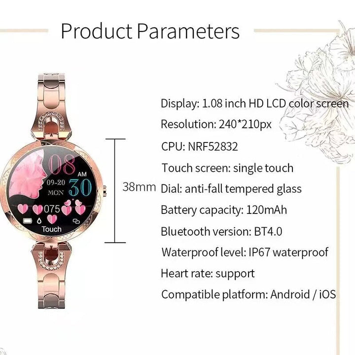 Beau | Vandtæt Fitness Smartwatch