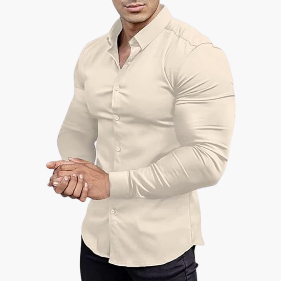 Men's Slim Fit Shirt | Casual Button-Down Shirt