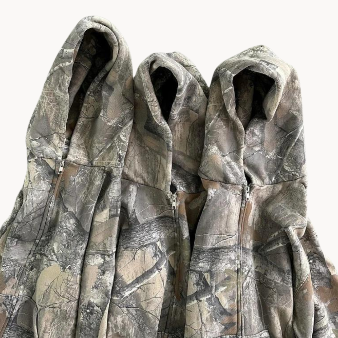 Sweat à Capuche Camouflage Oversize