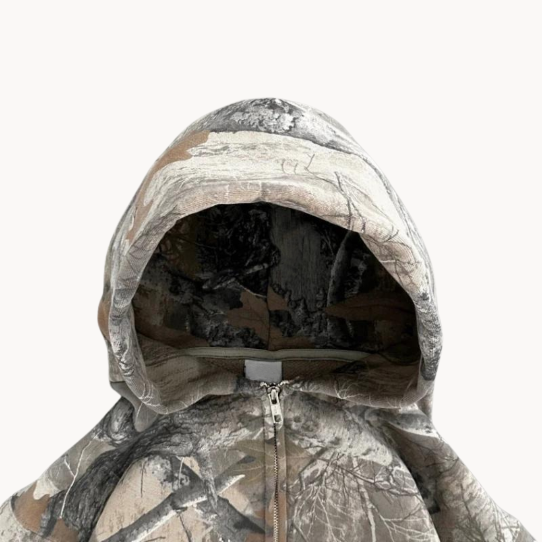 Sweat à Capuche Camouflage Oversize