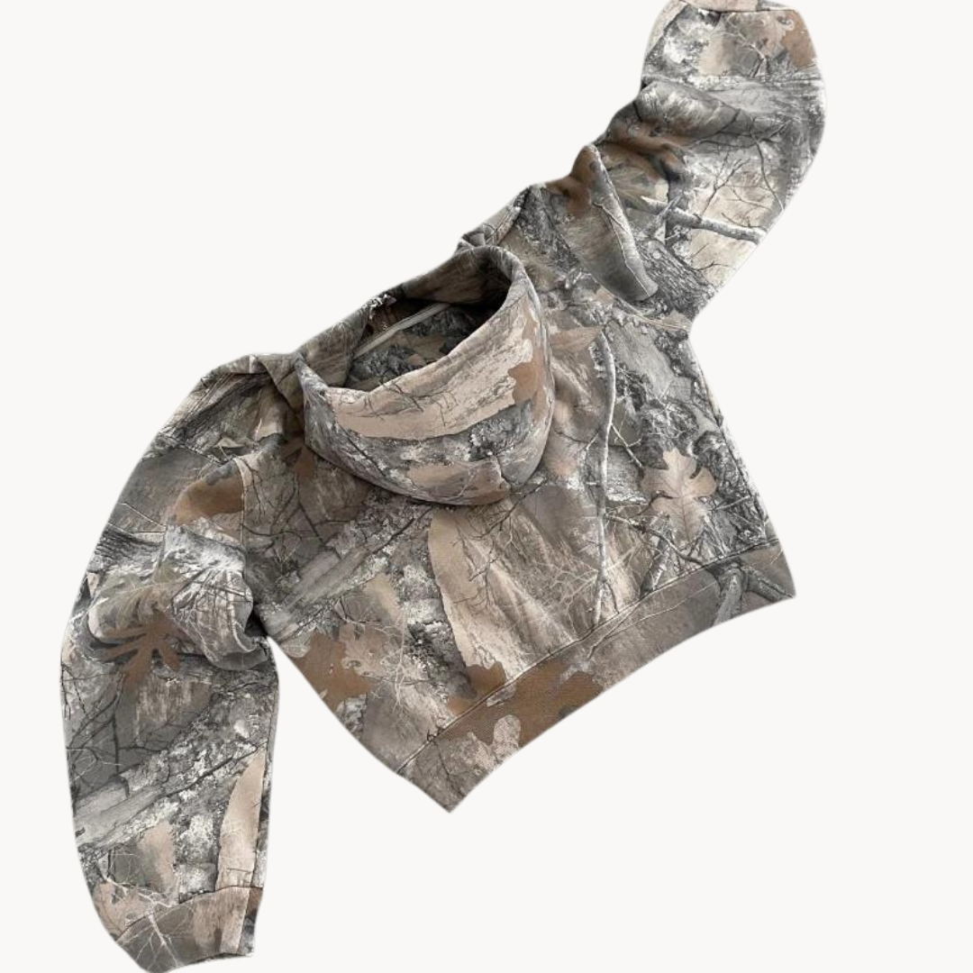 Sweat à Capuche Camouflage Oversize