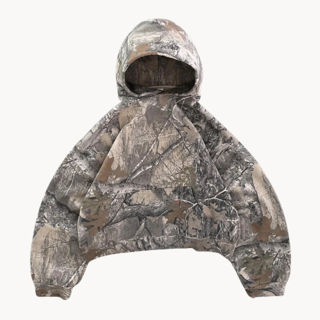 Sweat à Capuche Camouflage Oversize