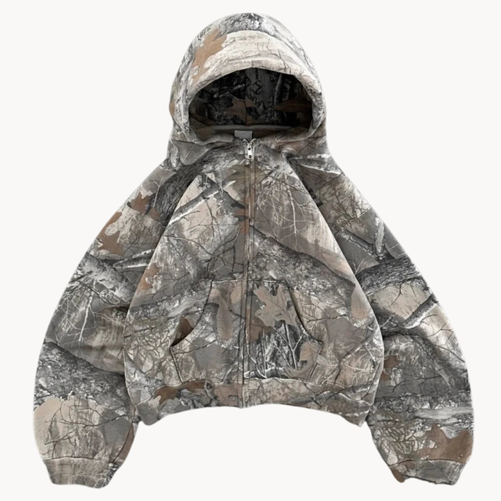 Sweat à Capuche Camouflage Oversize