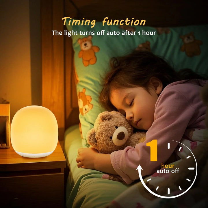 Baby Natlys for Feeding | BPA-Free Silicone Eye-Friendly Lamp