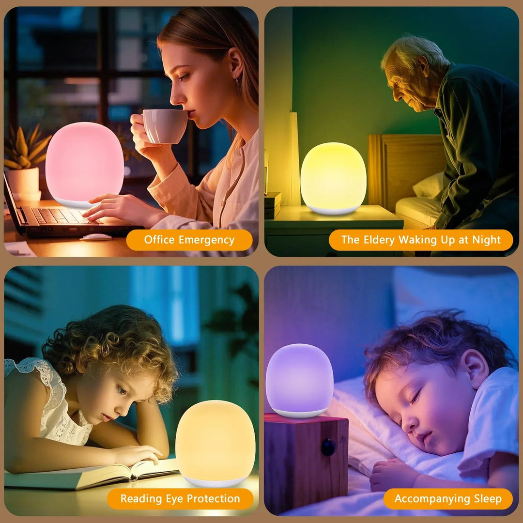 Baby Natlys for Feeding | BPA-Free Silicone Eye-Friendly Lamp