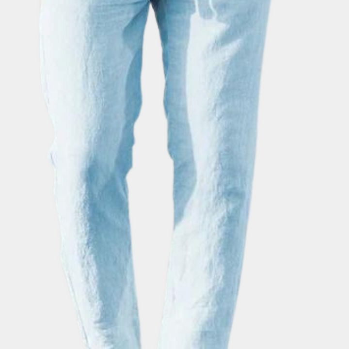 Men's Linen-Style Casual Pants | Relaxed Beach and Vacation Fit