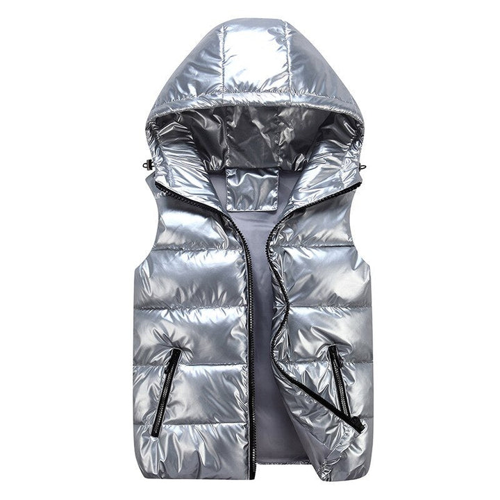 Veste sans manches matelassée à capuche pour homme | Veste isolante légère sans manches