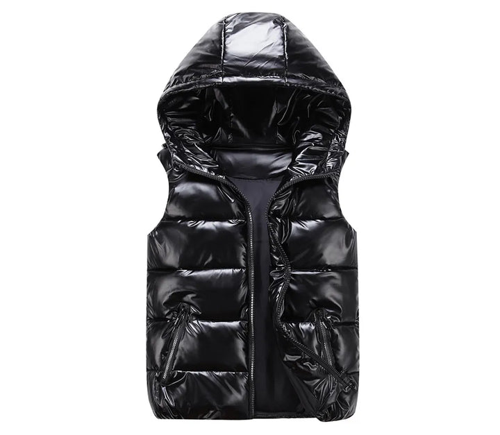 Veste sans manches matelassée à capuche pour homme | Veste isolante légère sans manches