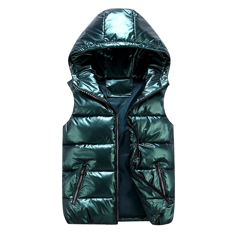 Veste sans manches matelassée à capuche pour homme | Veste isolante légère sans manches