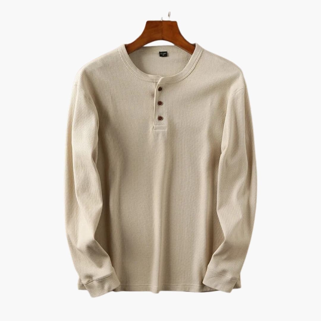 Pánská Henley košile na knoflíky | Uvolněný každodenní styl