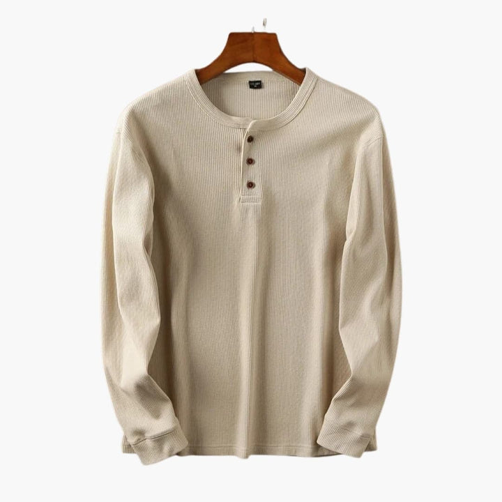 Pánská Henley košile na knoflíky | Uvolněný každodenní styl