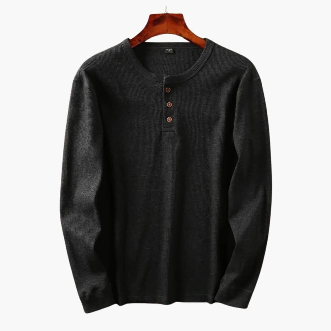 Pánská Henley košile na knoflíky | Uvolněný každodenní styl