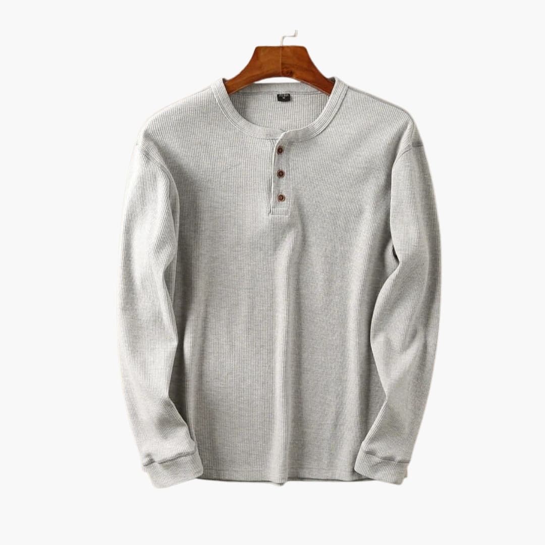 Pánská Henley košile na knoflíky | Uvolněný každodenní styl