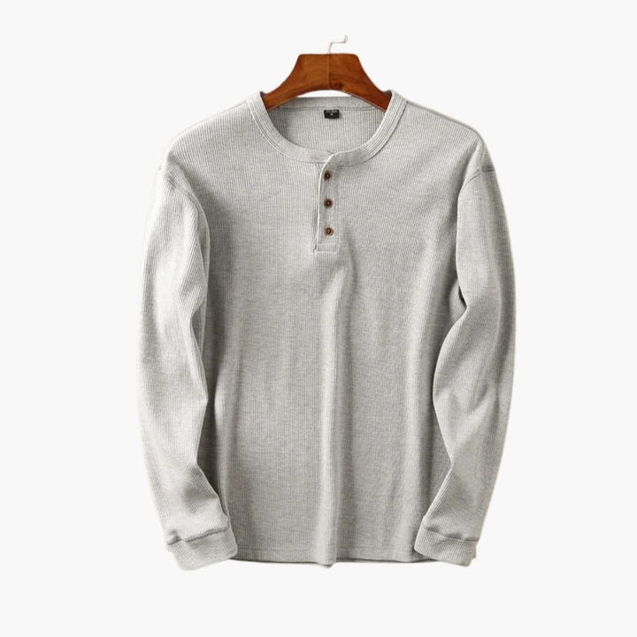 Pánská Henley košile na knoflíky | Uvolněný každodenní styl