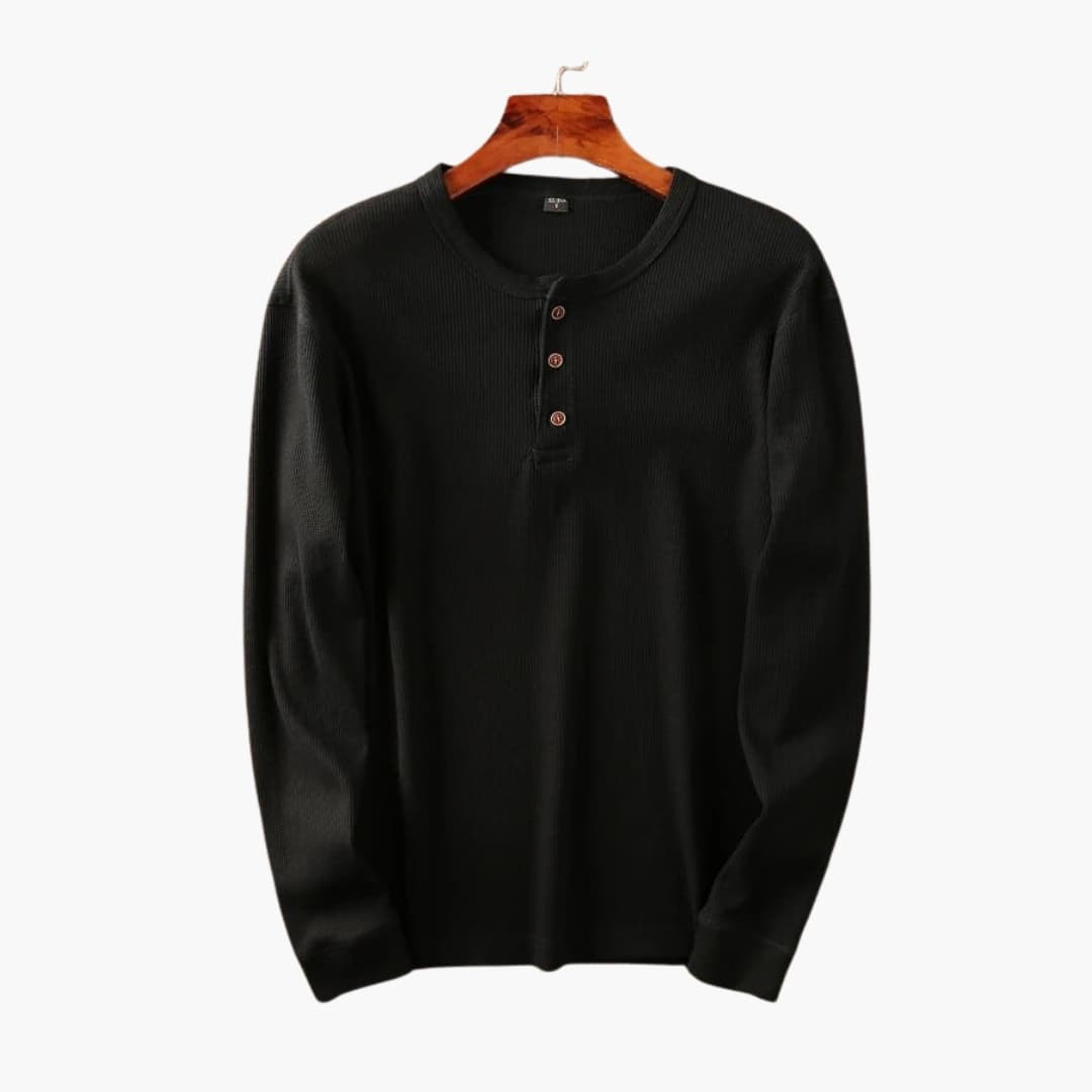 Pánská Henley košile na knoflíky | Uvolněný každodenní styl
