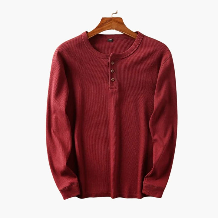 Pánská Henley košile na knoflíky | Uvolněný každodenní styl