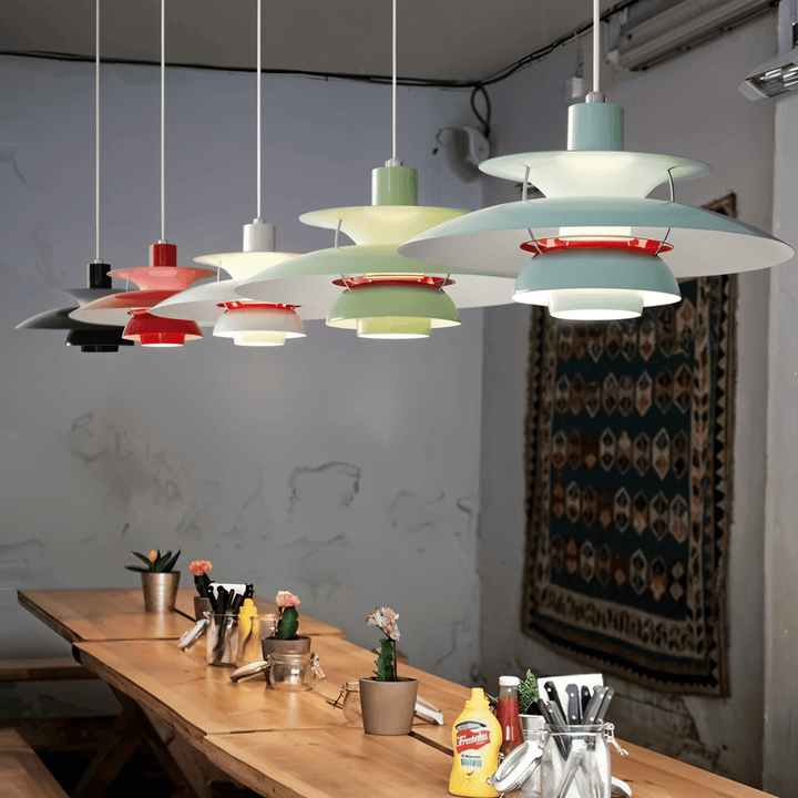 Klassisk og Moderne Metal Loftlampe til Stue Eller Køkken
