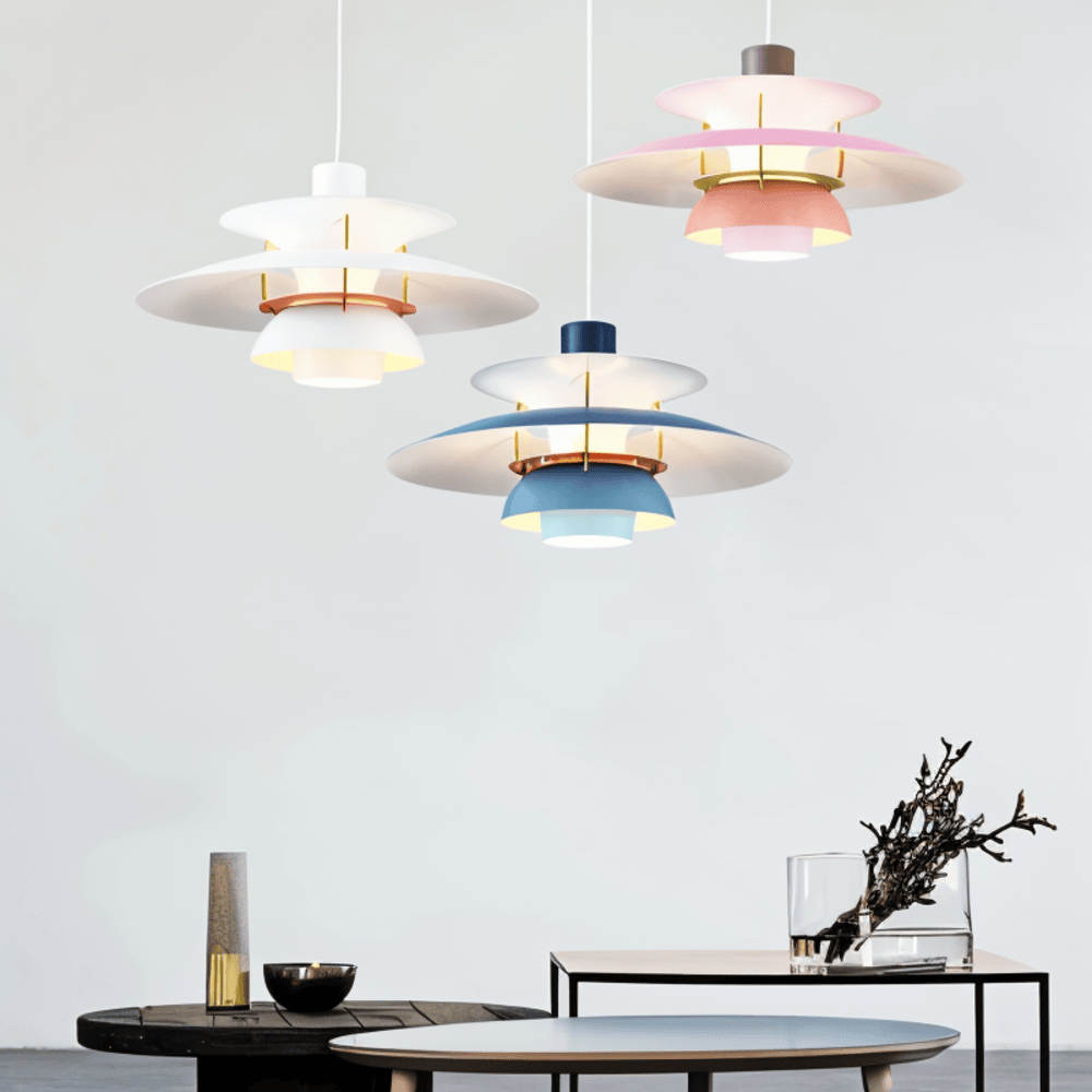 Klassisk og Moderne Metal Loftlampe til Stue Eller Køkken