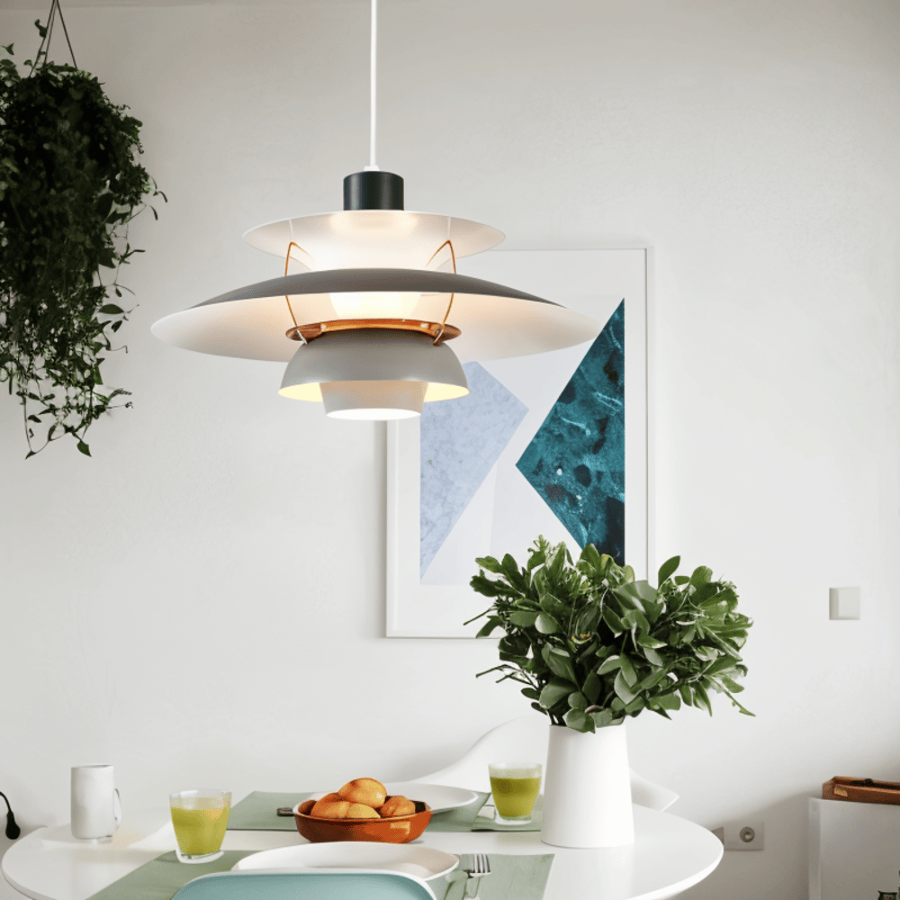 Klassisk og Moderne Metal Loftlampe til Stue Eller Køkken
