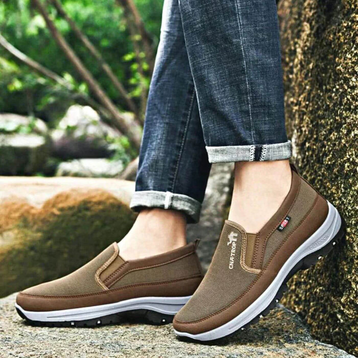 Ανδρικά Ορθοπεδικά Slip-On Παπούτσια Άνεσης | Φαρδιά Εφαρμογή Παπούτσια Χήνας
