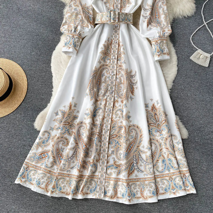 Aribella| Rochie în linie A cu imprimeu floral