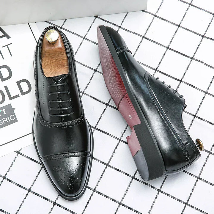 Ανδρικά Δερμάτινα Oxford Brogue Παπούτσια | Κλασικό Στυλ