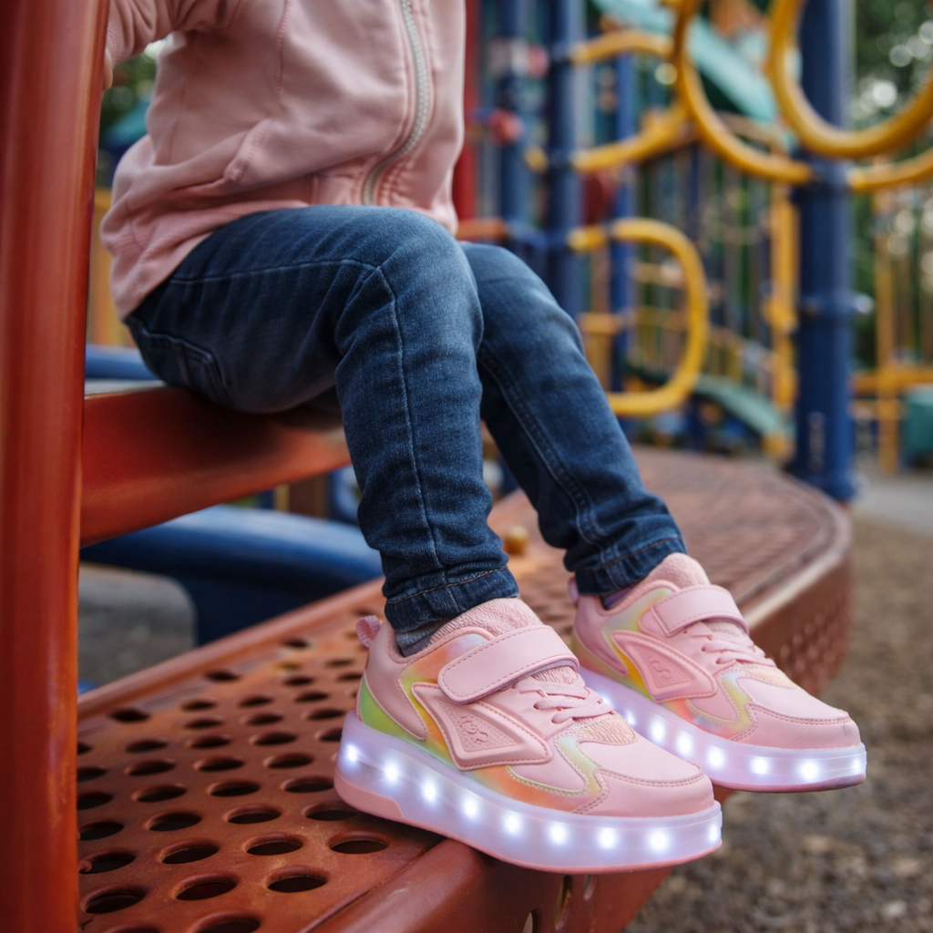 Children's LED Roller Shoes | Glowing Skate Shoes with Hidden Wheels