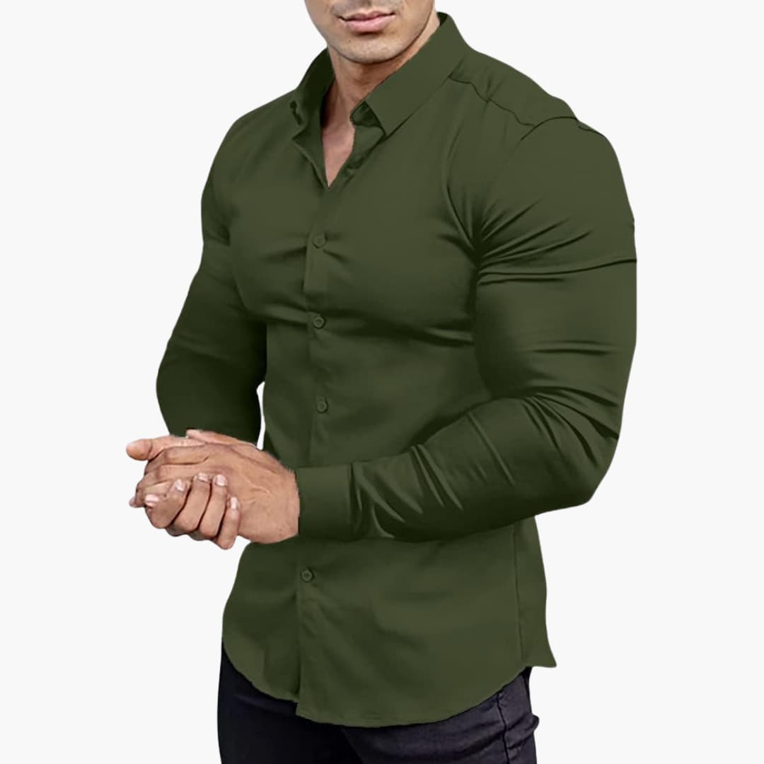 Men's Slim Fit Shirt | Casual Button-Down Shirt
