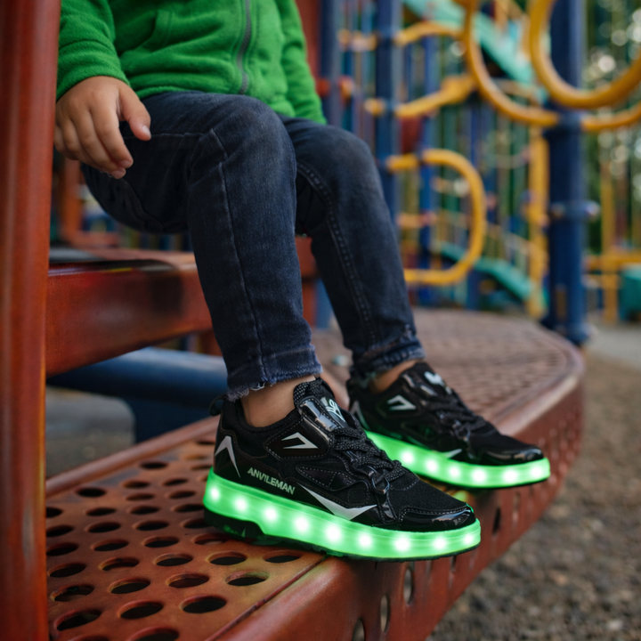 Children's LED Roller Shoes | Glowing Skate Shoes with Hidden Wheels