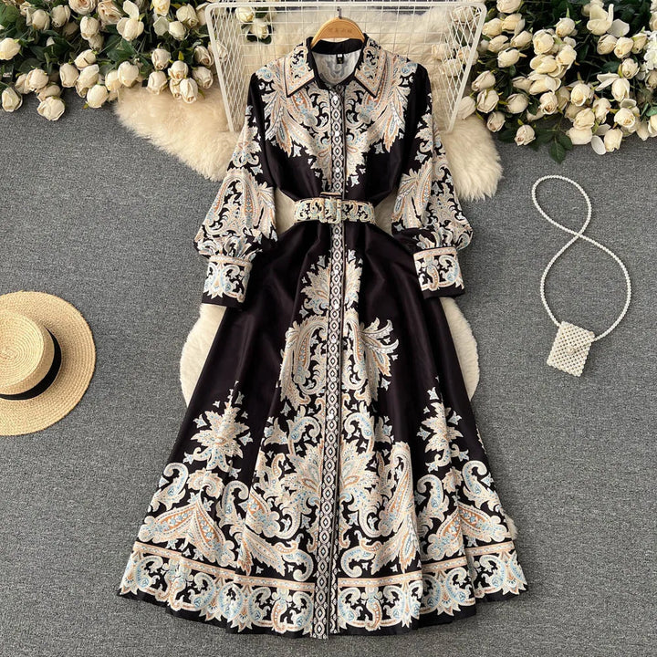 Aribella| Rochie în linie A cu imprimeu floral