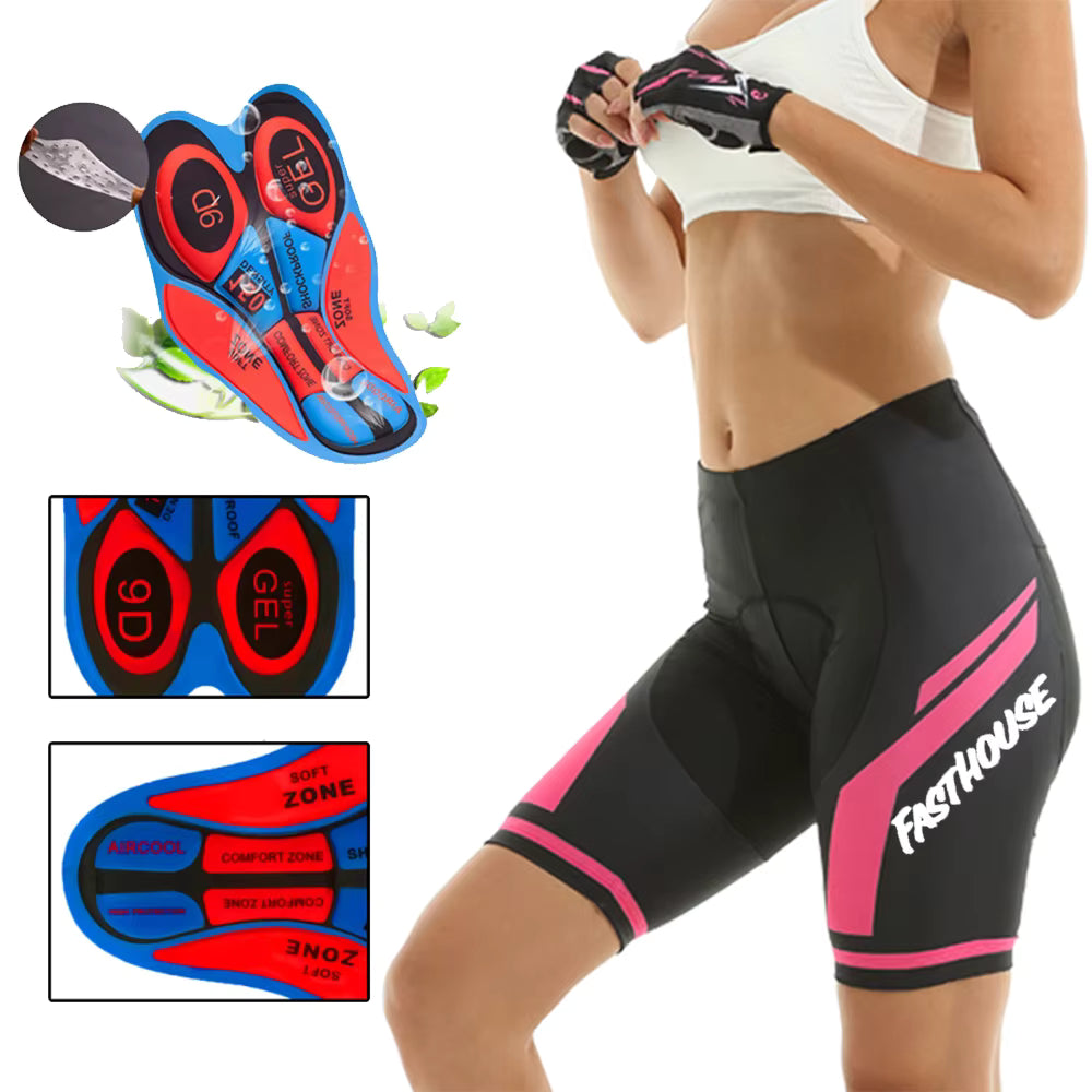 Dame 3D-Polstrede Cykelshorts - Smertefri og Ergonomisk Pasform