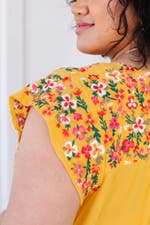 Ariadne | Blomstret Bluse til Kvinder