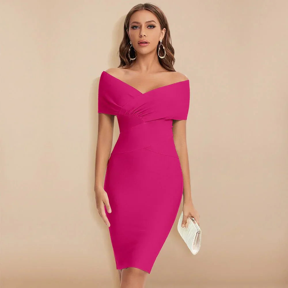 Γυναικείο Φόρεμα Bandage Χωρίς Μανίκια | Bodycon με V-Λαιμόκοψη